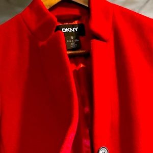 DKNY Red long coat